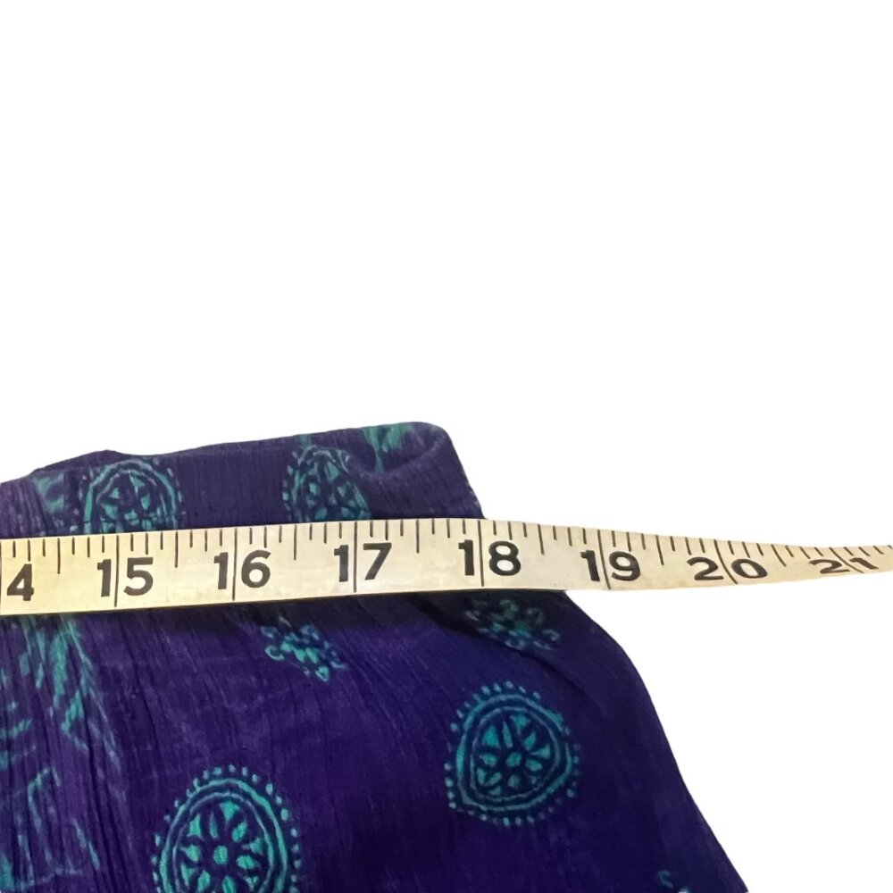 C.M. Shapes Purple & Blue Vintage Dress Size XL - Picture 5 of 6